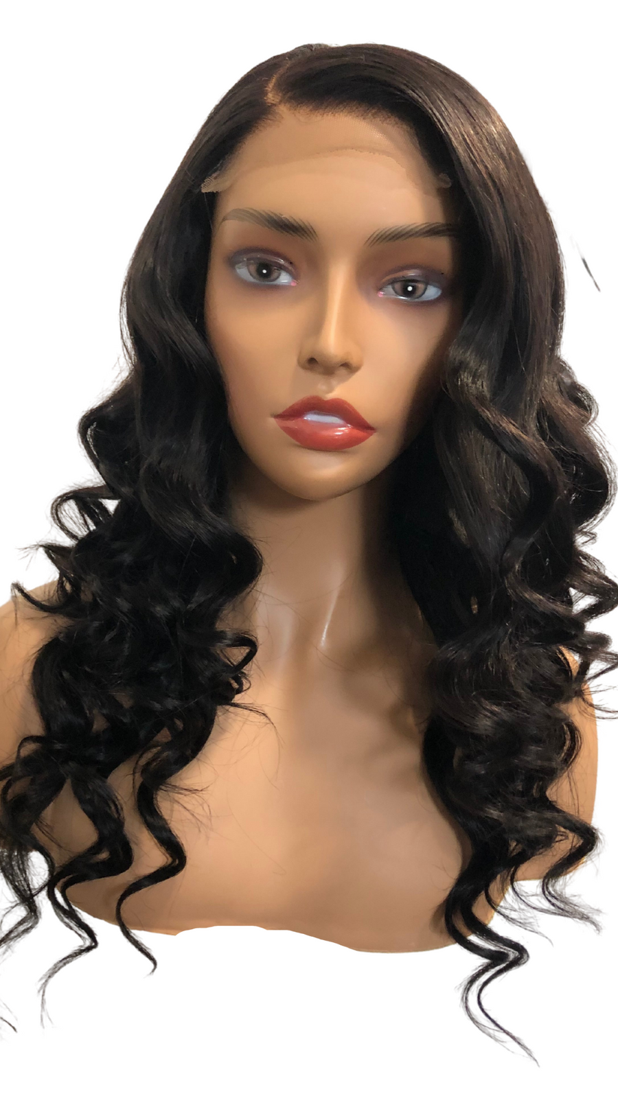 Brazilian Body Wave Lace Closure Wig with Wand Curls
