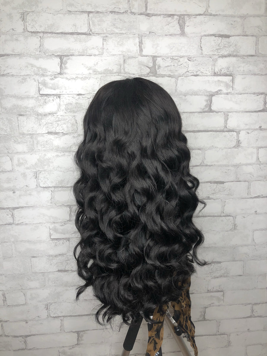 Brazilian Body Wave Lace Closure Wig with Wand Curls - HAIRwegoNOW