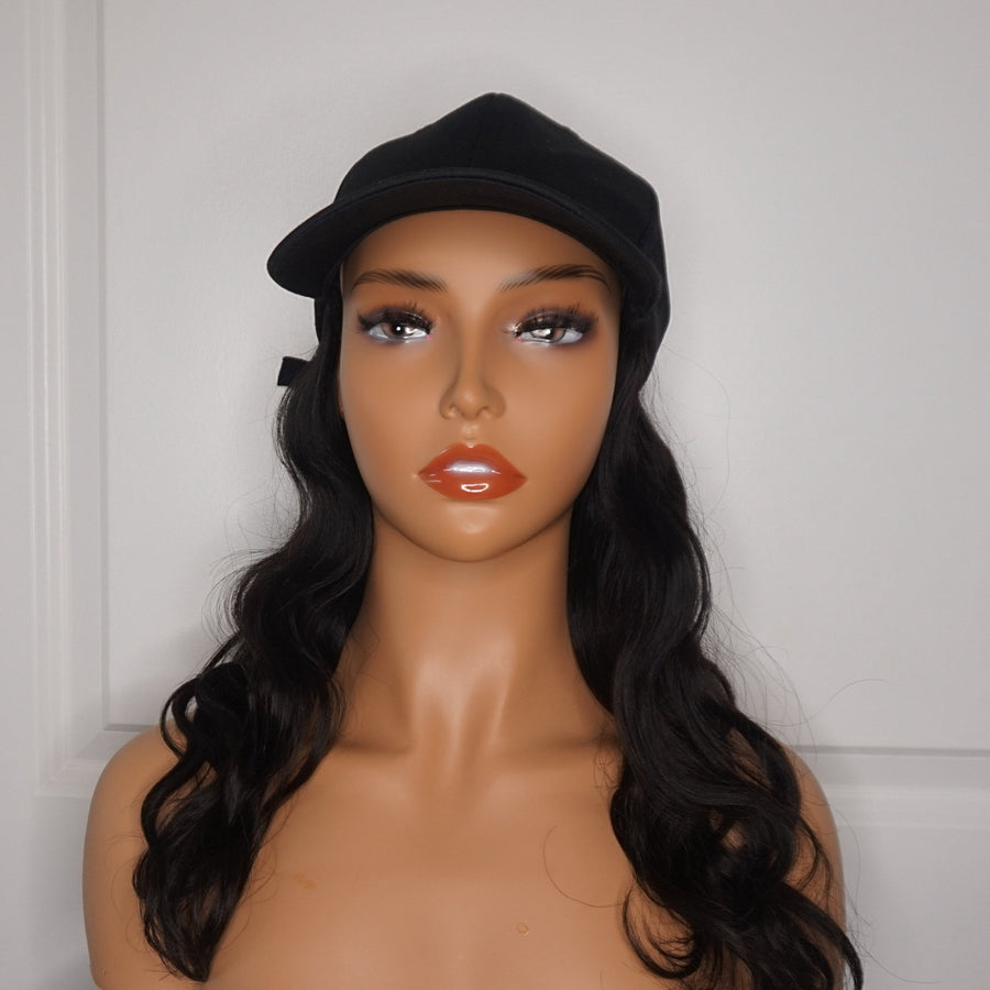 HAIRwegoNOW’s Hat Wig - Made with 100% Virgin Body Wave Hair - HAIRwegoNOW